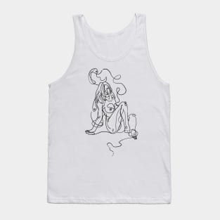 Female Nude Art. Dancing with the moon. Tank Top